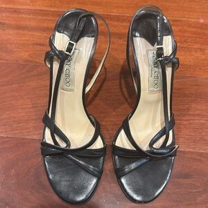 Jimmy Choo Black Sandals Size 38.5